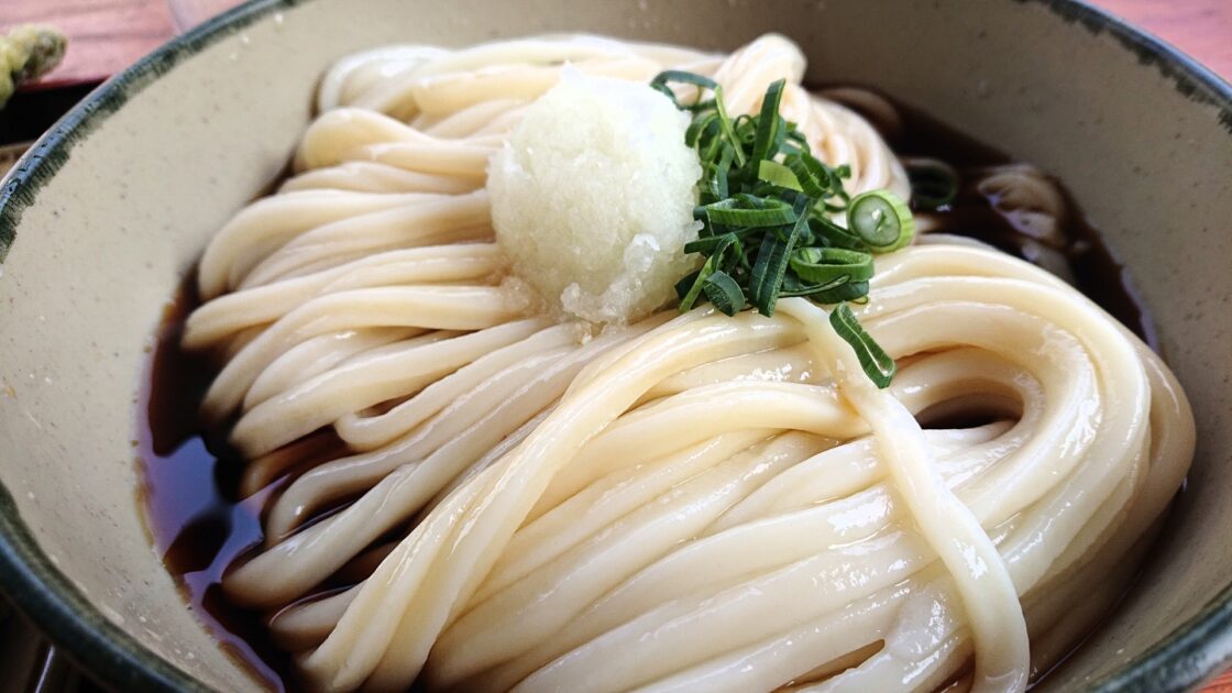 Bukkake udon in Chusan area Kagawa