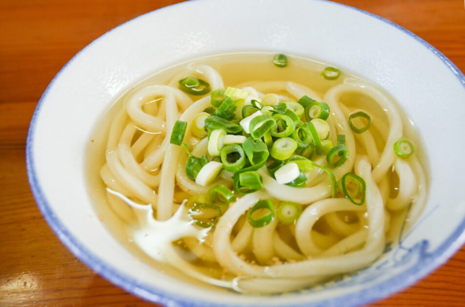 Kake udon noodles in Takamatsu